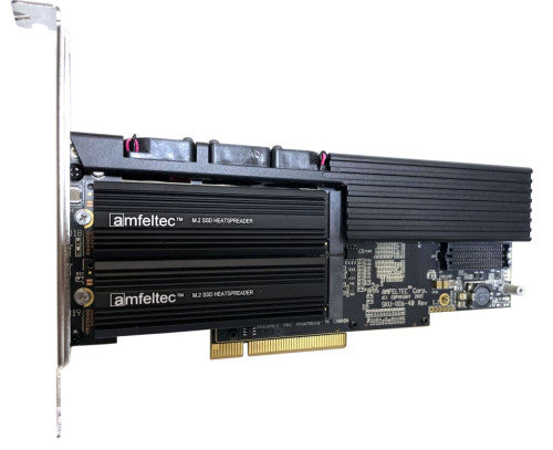 Squid PCI Express Gen 4 Carrier Board for four (4) M.2 NVME PCIe Gen 4 SSD modules Squid PCI Express Gen 4 Carrier Board for four (4) M.2 NVME PCIe Gen 4 SSD modules